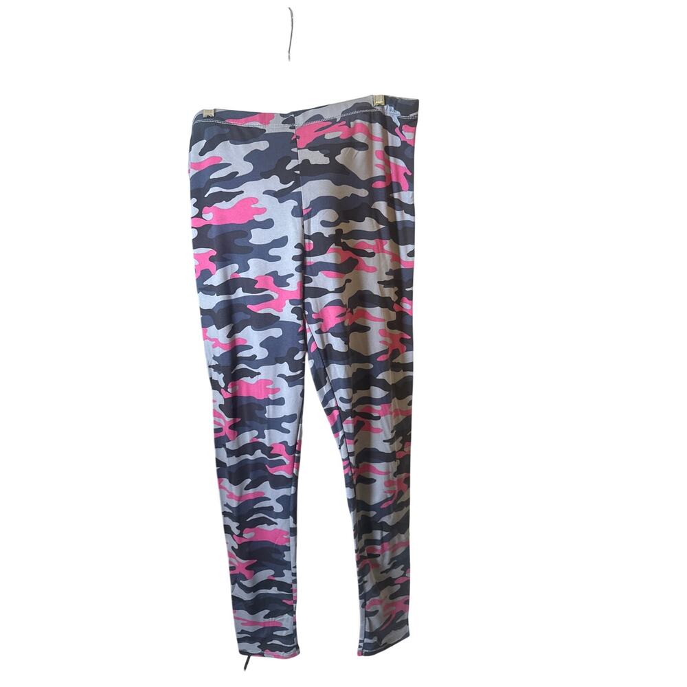Cuddl Duds Climate Right Camo Thermal Pants Womens Sz Large Activewear Base